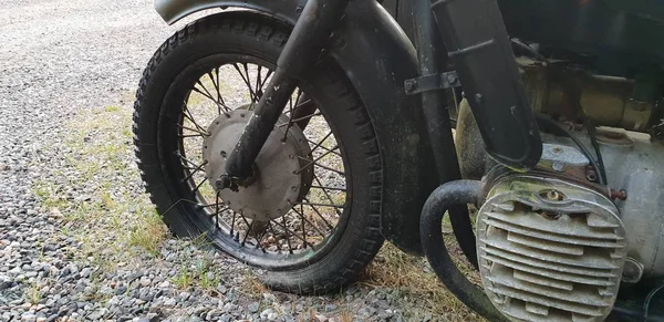 Hala kadar antika ayakta benzersiz eski motosiklet