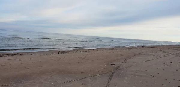 Playa Del Mar Báltico Por Mañana — Foto de Stock