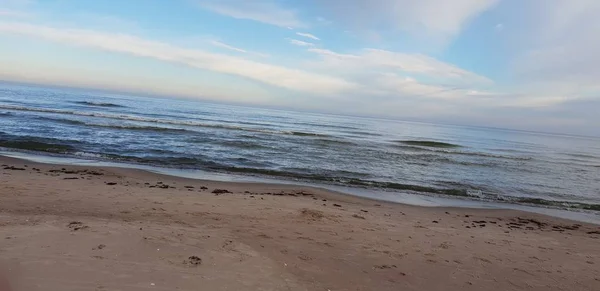 朝はバルト海のビーチ — ストック写真