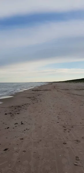 朝はバルト海のビーチ — ストック写真