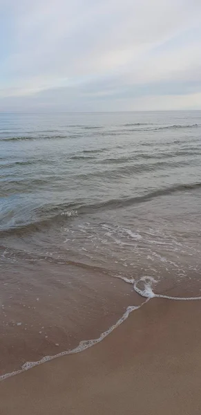 Spiaggia Del Mar Baltico Mattino — Foto Stock