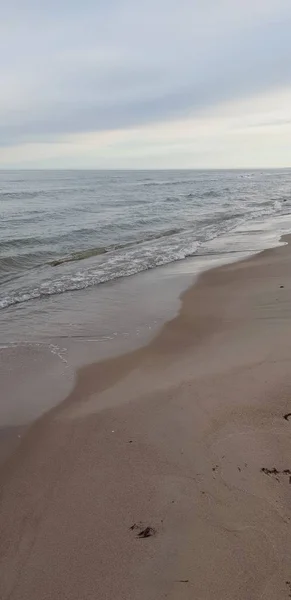 Baltische Zee Strand Ochtend — Stockfoto