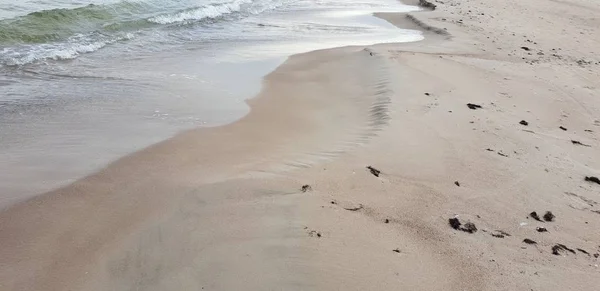 Spiaggia Del Mar Baltico Mattino — Foto Stock