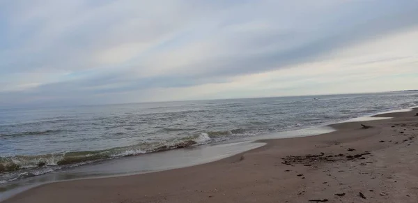 Baltık Denizi Plaj Sabah — Stok fotoğraf