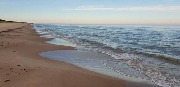 Spiaggia Del Mar Baltico Mattino — Foto Stock