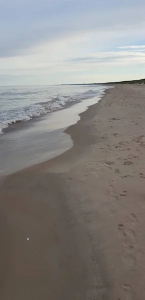 Playa Del Mar Báltico Por Mañana — Foto de Stock