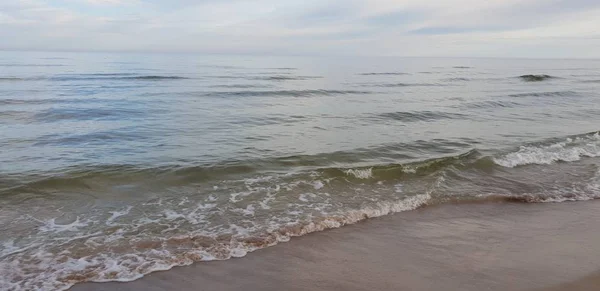 Spiaggia Del Mar Baltico Mattino — Foto Stock