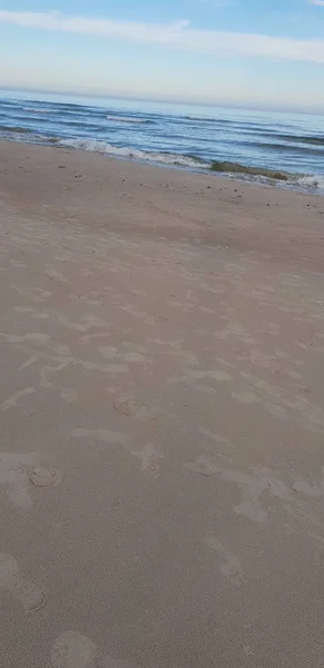 Spiaggia Del Mar Baltico Mattino — Foto Stock