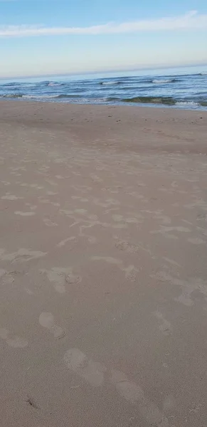 Playa Del Mar Báltico Por Mañana — Foto de Stock