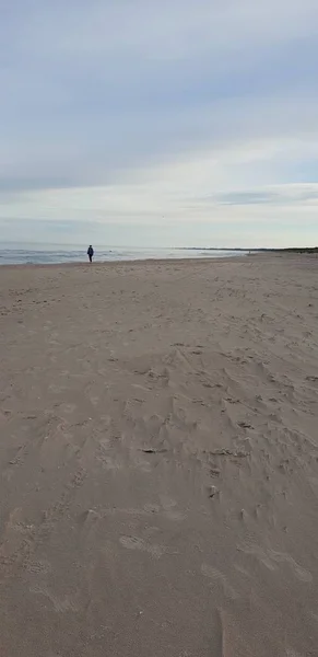 Spiaggia Del Mar Baltico Mattino — Foto Stock