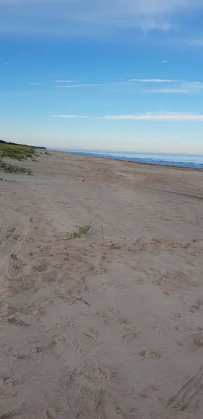 Spiaggia Del Mar Baltico Mattino — Foto Stock