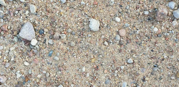 Closeup of gravel road ground — Stock Photo, Image