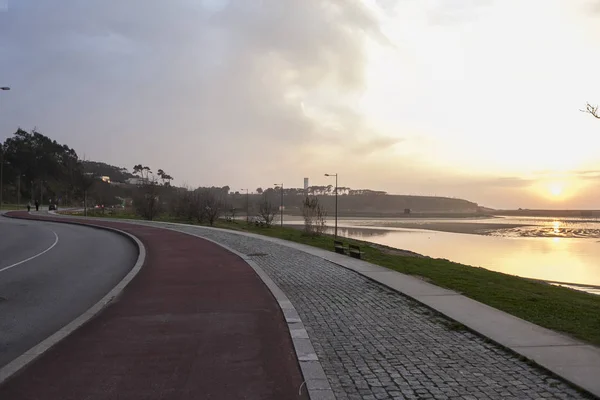 Afurada Porto Este Carril Bici Conecta Afurada Marbelo Beach Largo —  Fotos de Stock
