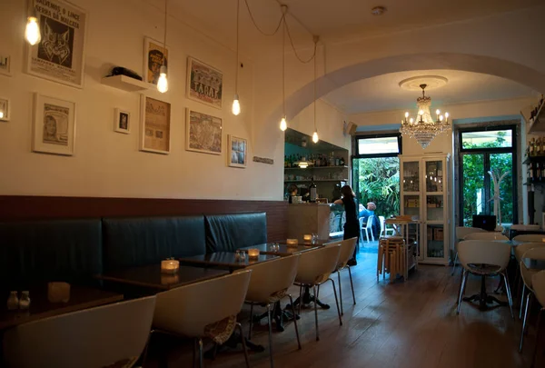 iç Royale Cafe, Chiado bölgesi, Lisbon, Portekiz