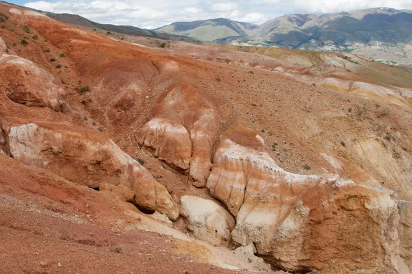 Vallée Mars Dans Les Montagnes Altaï Tractus Kyzyl Chin — Photo