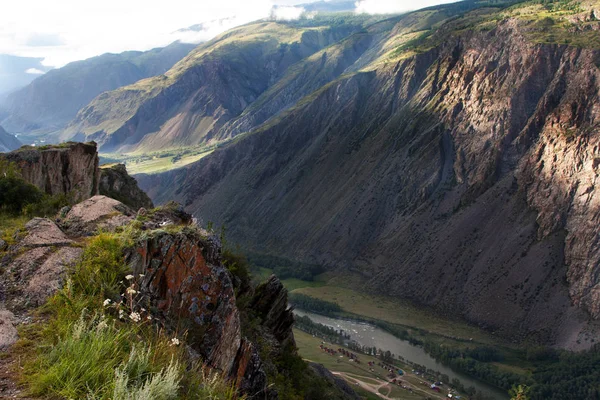 Valle Chulyshman Del Paso Katu Yaryk Verano — Foto de Stock