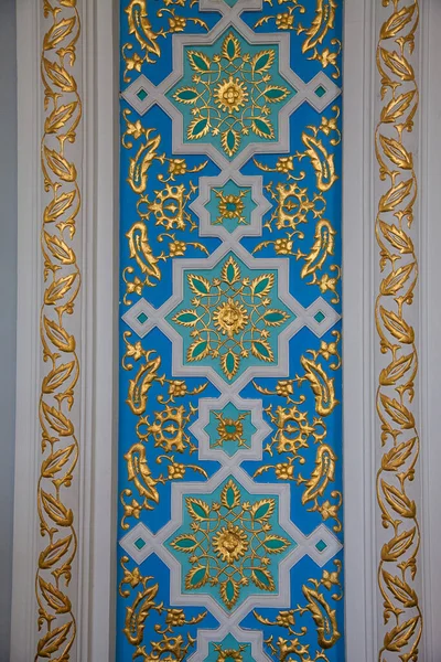 Fragment Eines Gemäldes Inneren Der Khat Imam Moschee Taschkent Usbekistan — Stockfoto