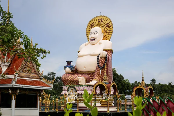 Templo Tailandés Wat Plai Laem Isla Samui Tailandia Medio Del — Foto de Stock