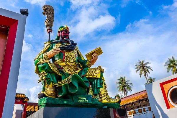 Guan yu Chinese\' s god of honesty, Landmark at Koh Samui,Surat Thani,Thailand