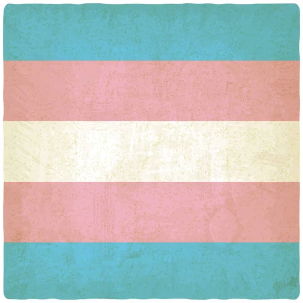 Bandeira transgênero fundo velho — Vetor de Stock