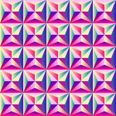 Parlak renkli geometrik soyut Dikişsiz desen