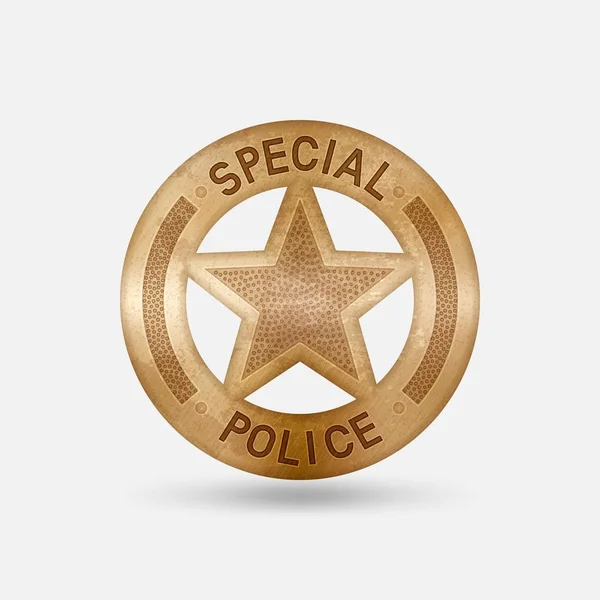 Vinobraní odznak. Speciální policejní hvězda — Stockový vektor