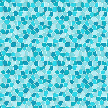 Mavi soyut mozaik dikişsiz desen