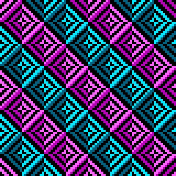 Couleur Géométrique Losange Motif Sans Couture Illustration Vectorielle — Image vectorielle