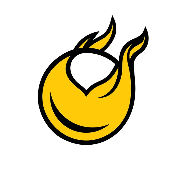 火球抽象符号 — 图库矢量图片