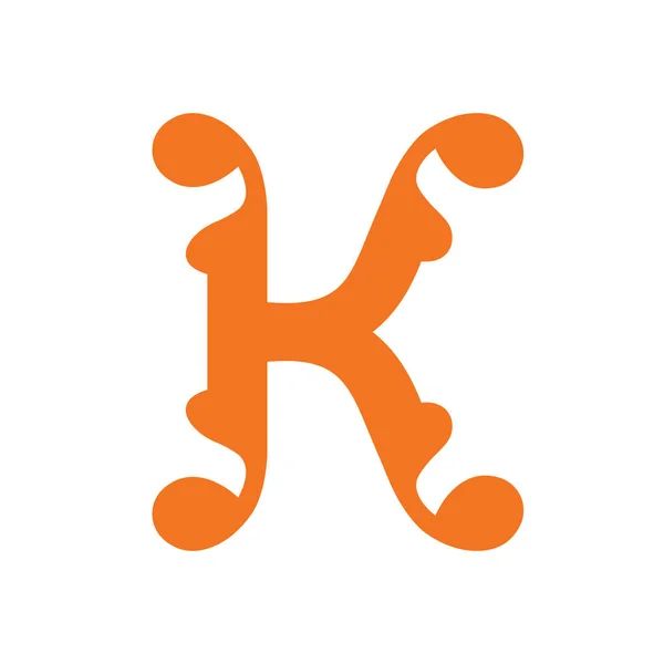 Tecken på bokstaven K — Stock vektor