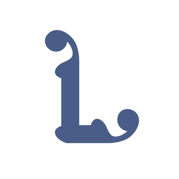 Знак буквы L — стоковый вектор
