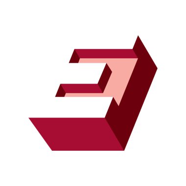 Mektup E. vektör çizim iz.