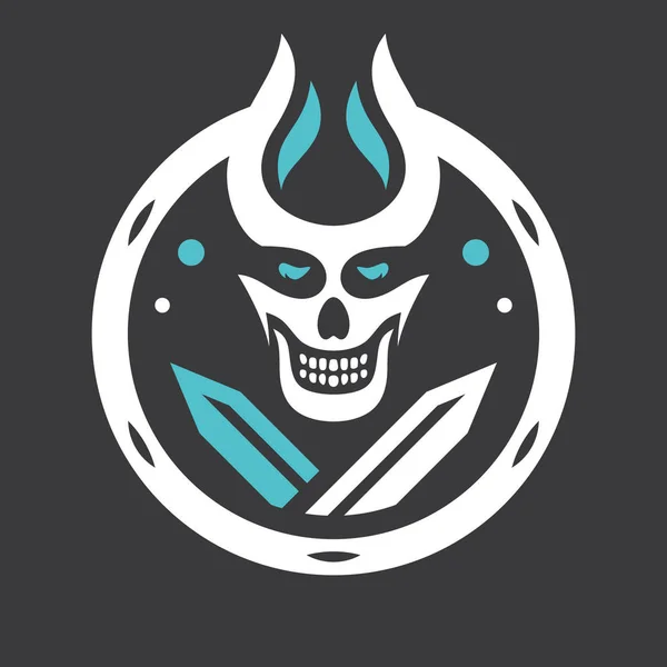 Signo de Halloween del diablo — Vector de stock