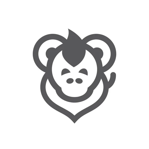 Singe signe simple — Image vectorielle