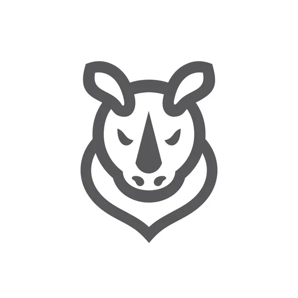 Rhino abstracte teken — Stockvector
