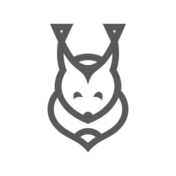 Eekhoorn eenvoudige teken. — Stockvector