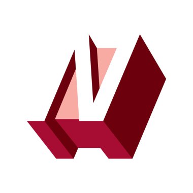 Mektup i. vektör çizim iz.