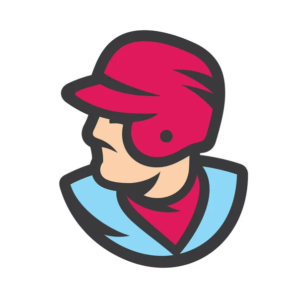 Signe de joueur de baseball — Image vectorielle