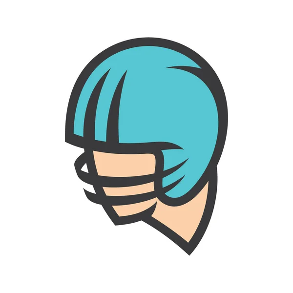 Señal de casco de fútbol americano — Vector de stock