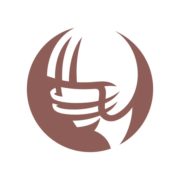 American football Helmet silhouette sign — Stock Vector