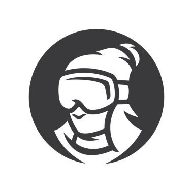 Snowboard Bayan siluet işareti