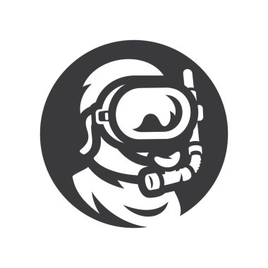 Dalgıç Sualtı maskesi vektör siluet işareti