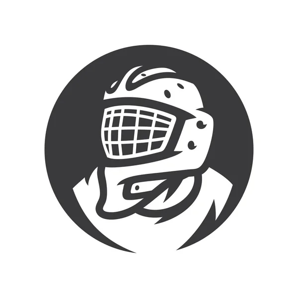 Gardien de but de hockey vecteur silhouette simple Illustration . — Image vectorielle