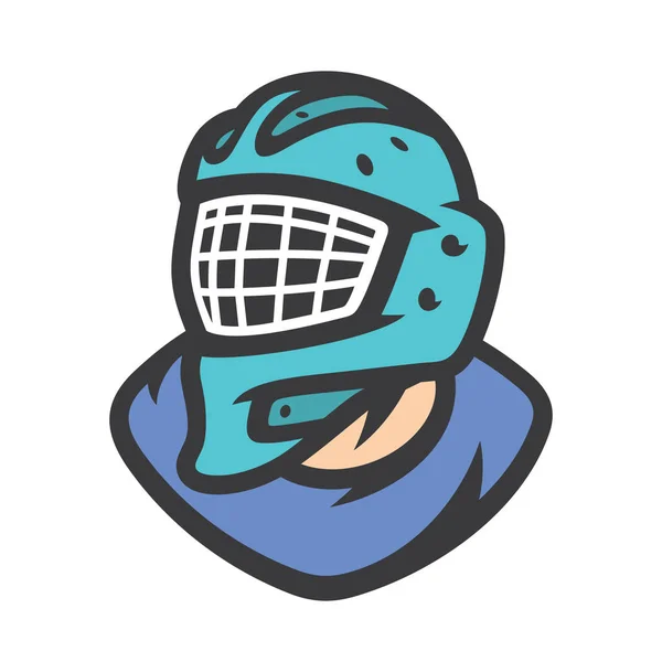 Hockey keeper vector teken — Stockvector