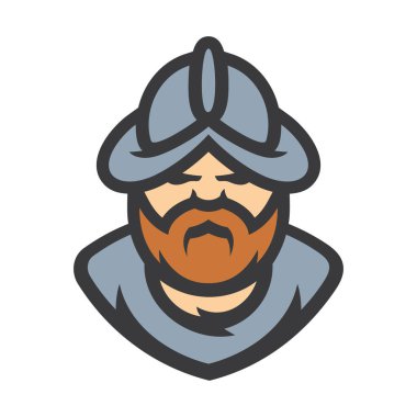 Fatih Ortaçağ fatih savaşçı vektör işareti