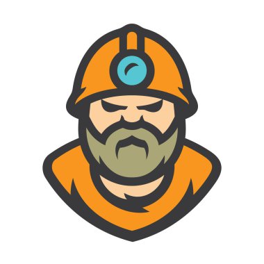 Madenci vektör karikatür çizimi.