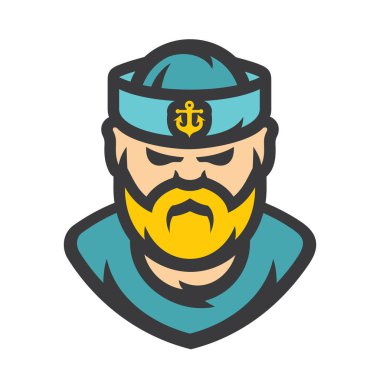 Gemici vektör karikatür çizimi.