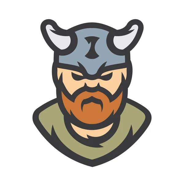 Viking krigare vektor tecknad illustration. — Stock vektor