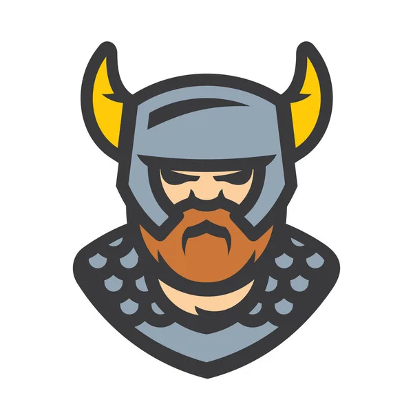 Viking warrior Vector Cartoon illustration. — Stock Vector