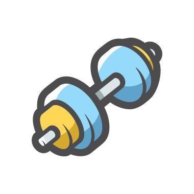 Sporcular için Ağır Halter Vektör Çizgi Filmi illüstrasyonu